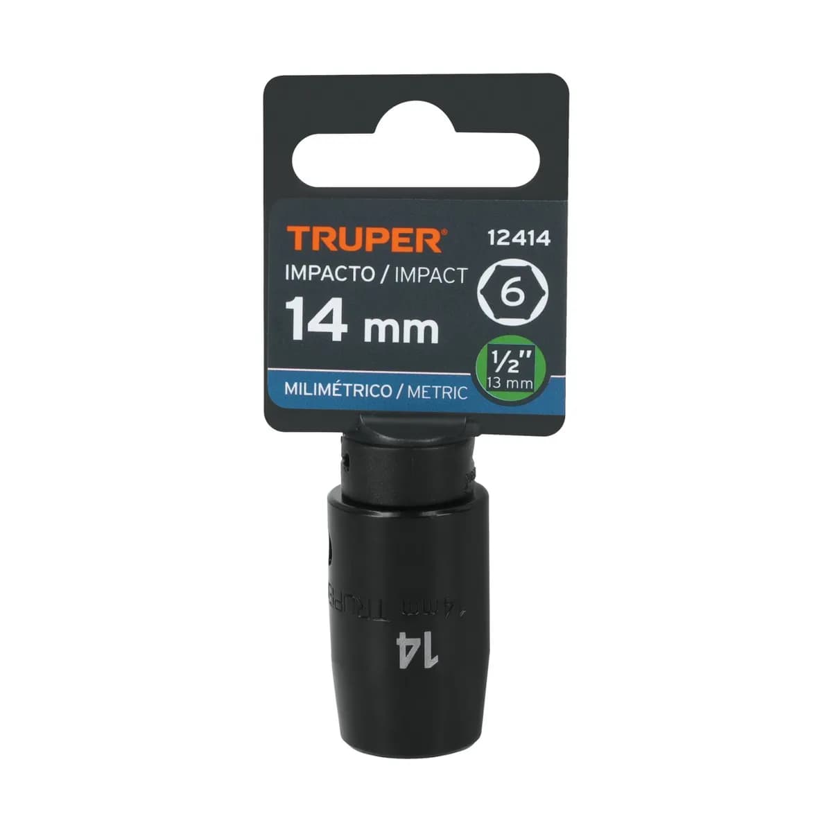 CUBO IMPACTO 14MM X 1/2 MECANICO TRUPER 12414 D-7414-M