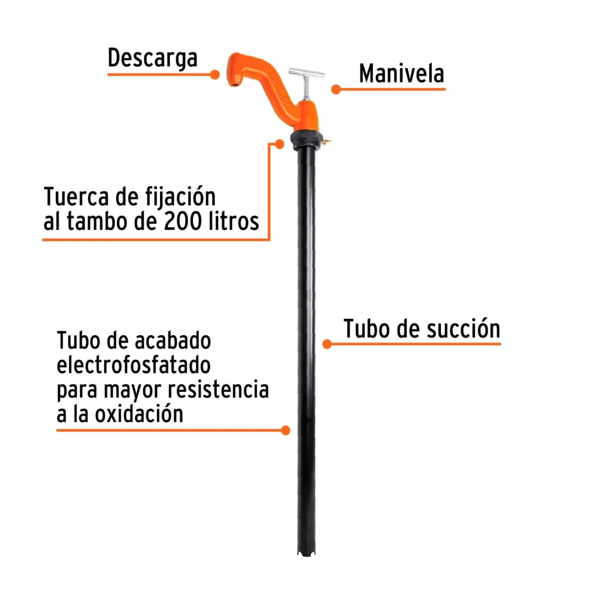 BOMBA MANUAL P/SOLVENTES TRUPER BOMEX-35 16853