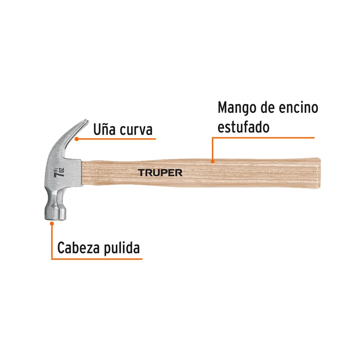 MARTILLO TRUPER P/CARP. 7-OZ M/MADERA 16750