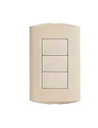 INTERRUPTOR TRIPLE BTICINO CREMA MODUS STYLE AE2300EM marfil