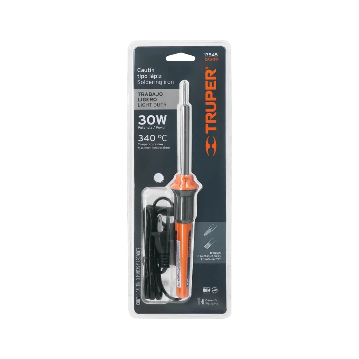 SOLDADOR T/LAPIZ TRUPER 30W CAU-30 17545