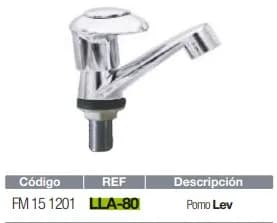 LLAVE FERMETAL P/LAVAMANO SENCILLA LLA-80 7592032007896