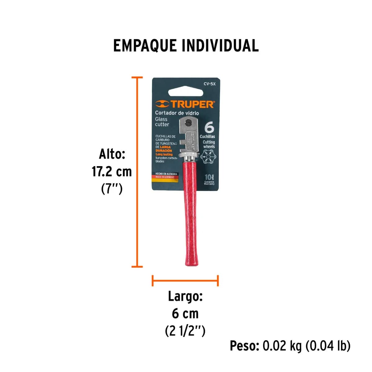 CORTA VIDRIO TRUPER CV-5X 12954