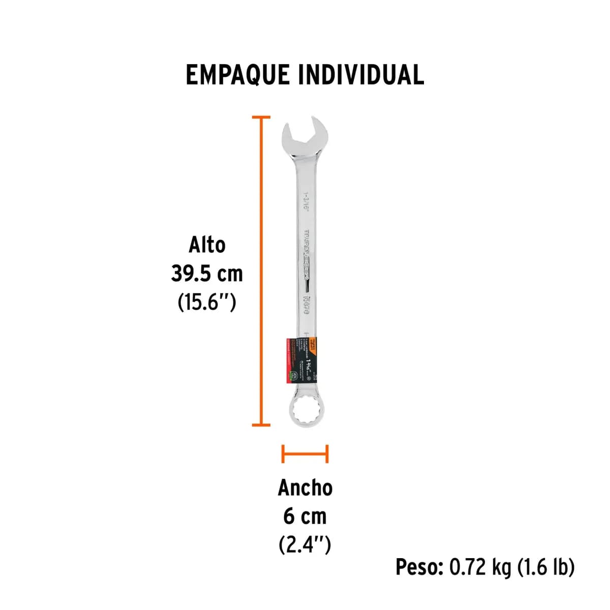 LLAVE COMBINADA 1-3/16 TRUPER LL-2038 15676