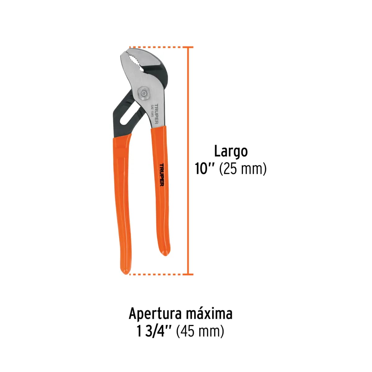 ALICATE MECANICO P/COTORRA 10 TRUPER PEX-10 17351