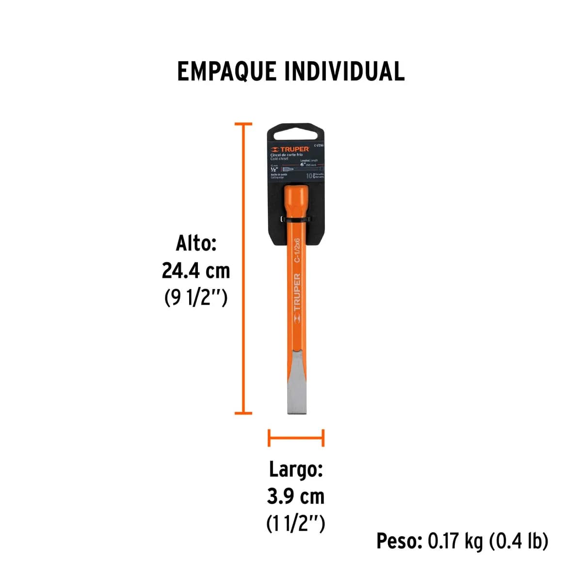 CINCEL PLANO TRUPER 1/2 X 8 C-1/2X8 12118