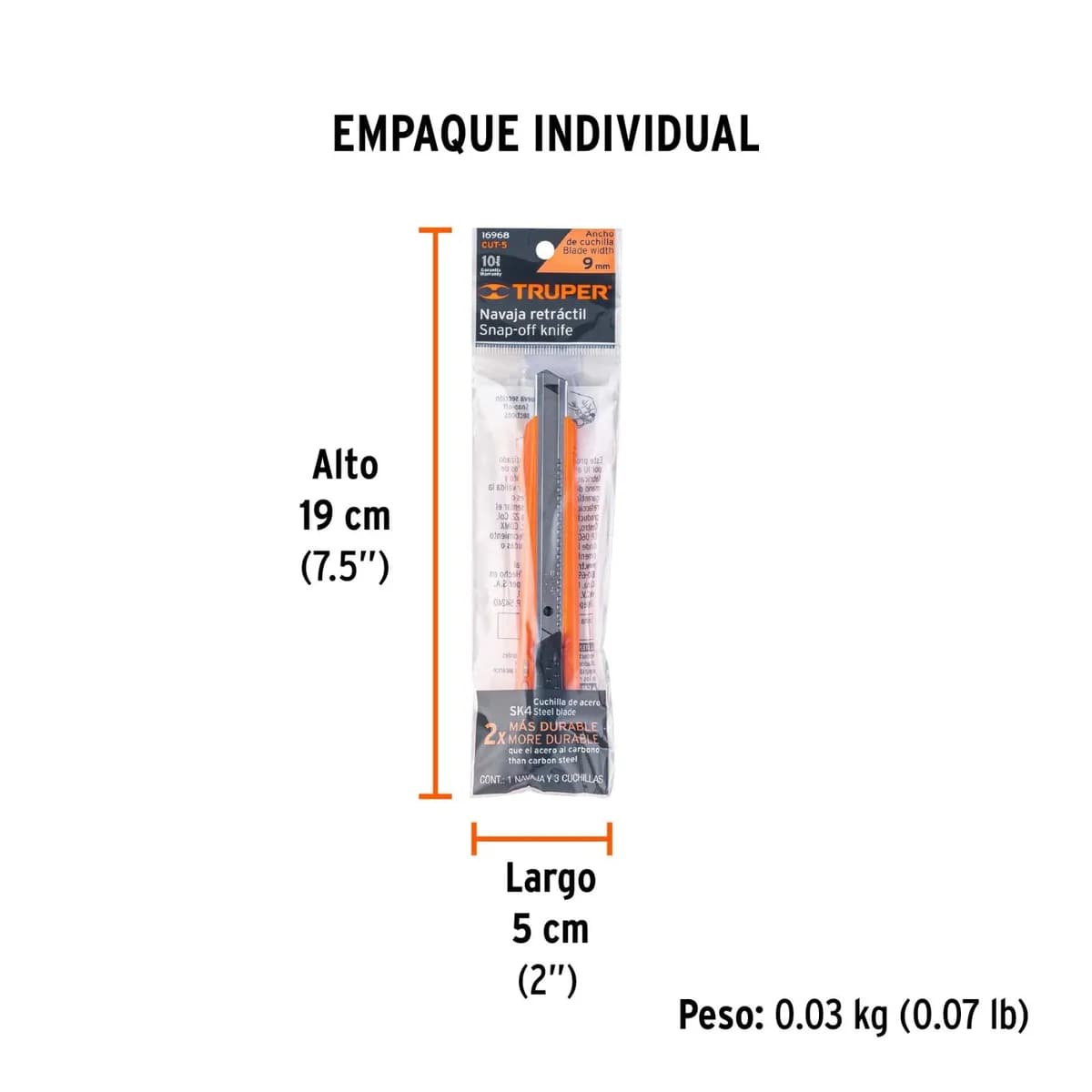 NAVAJA PLASTICA 5" TRUPER CUT-5 16968