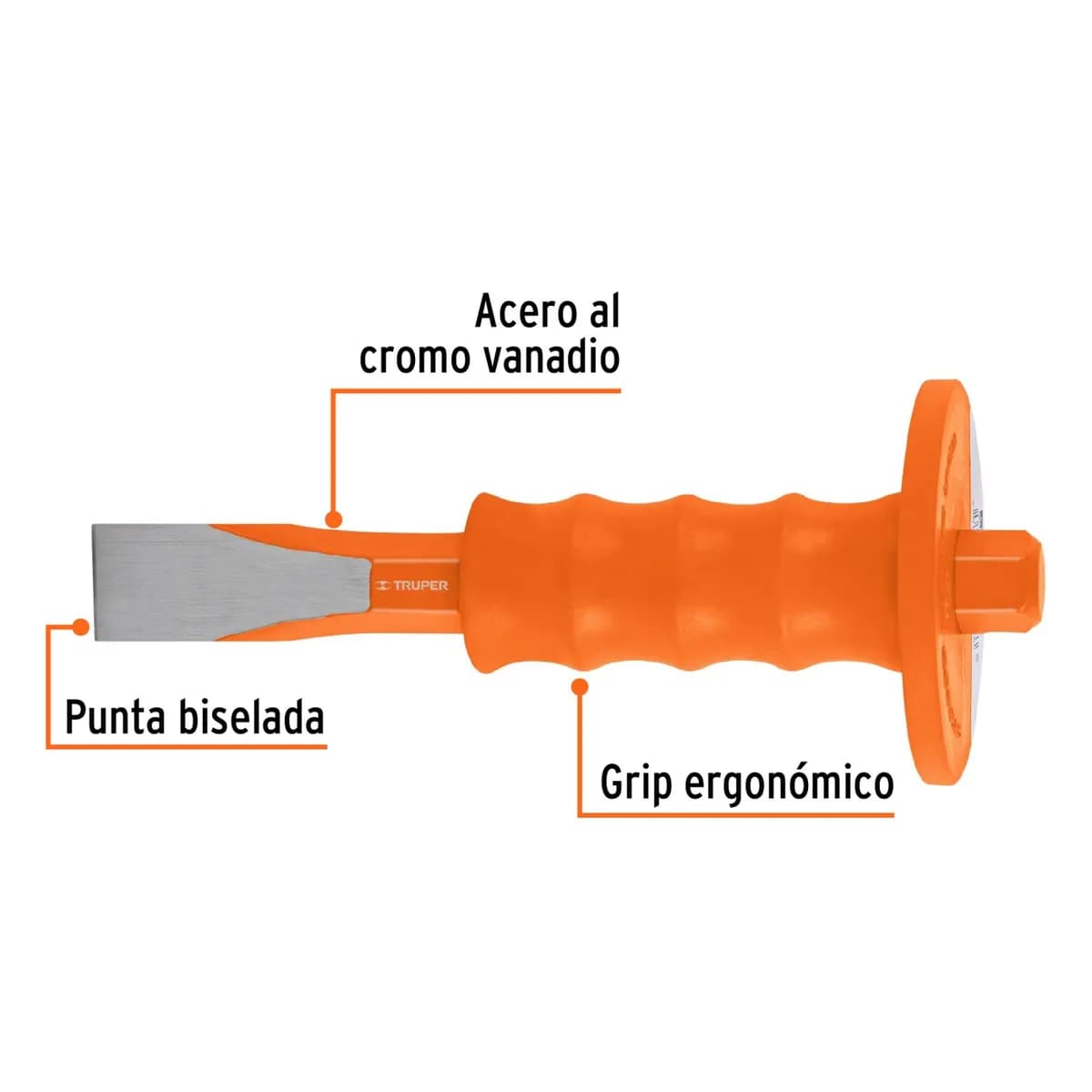 CINCEL PLANO 1X8 TRUPER C/PROTECTOR C-1X8G 12276