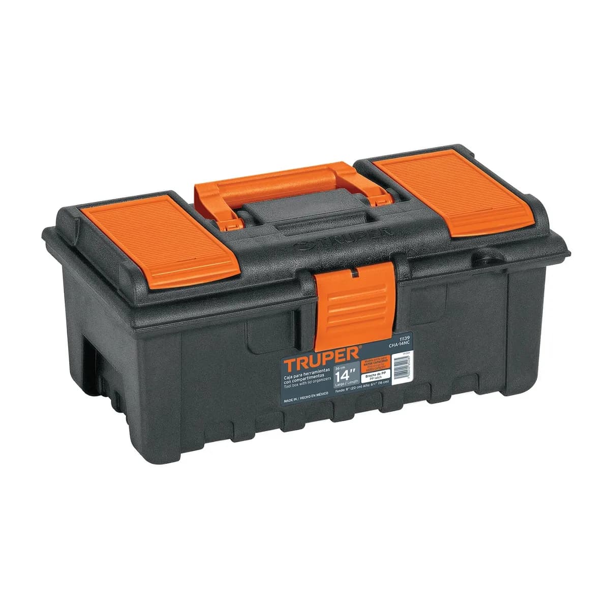 CAJA HERRAMIENTA NARANJA TRUPER 14 11139 CHA-14NC