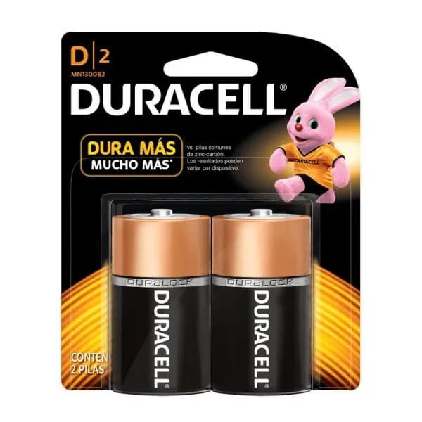 BATERIA DURACELL TIPO D 2/1
