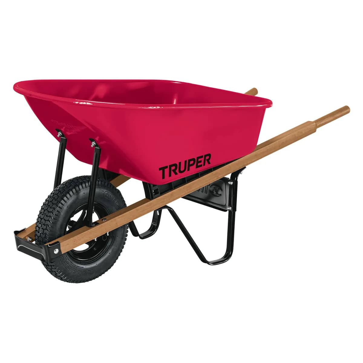 Carreta TRUPER CAT-60 M/M G/AIRE ROJA 6pie cubico, 100 litros 19804