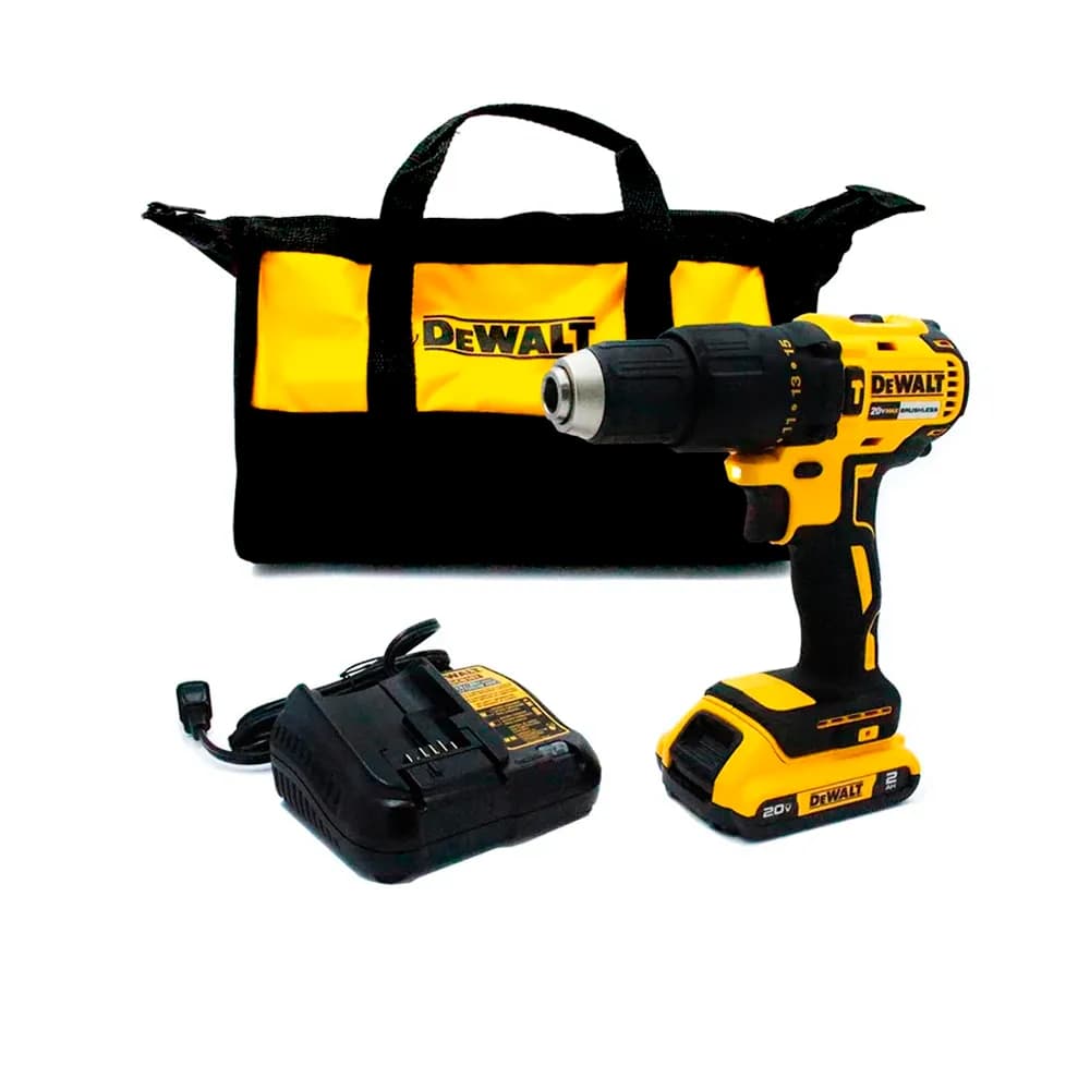 TALADRO DEWALT PERCUTOR 1/2 20V INALA CARGADOR/BATERIA DCD7781D1