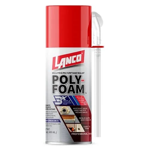 ESPUMA EXPANSIVA INSULADOR+SELLADOR 400ML C/POLIURETANO LANCO POLY-FOAM PU-031-10