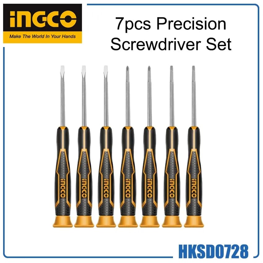 JUEGO DESTORNILLADORES INGCO PRECISION 7PCS HKSD0718