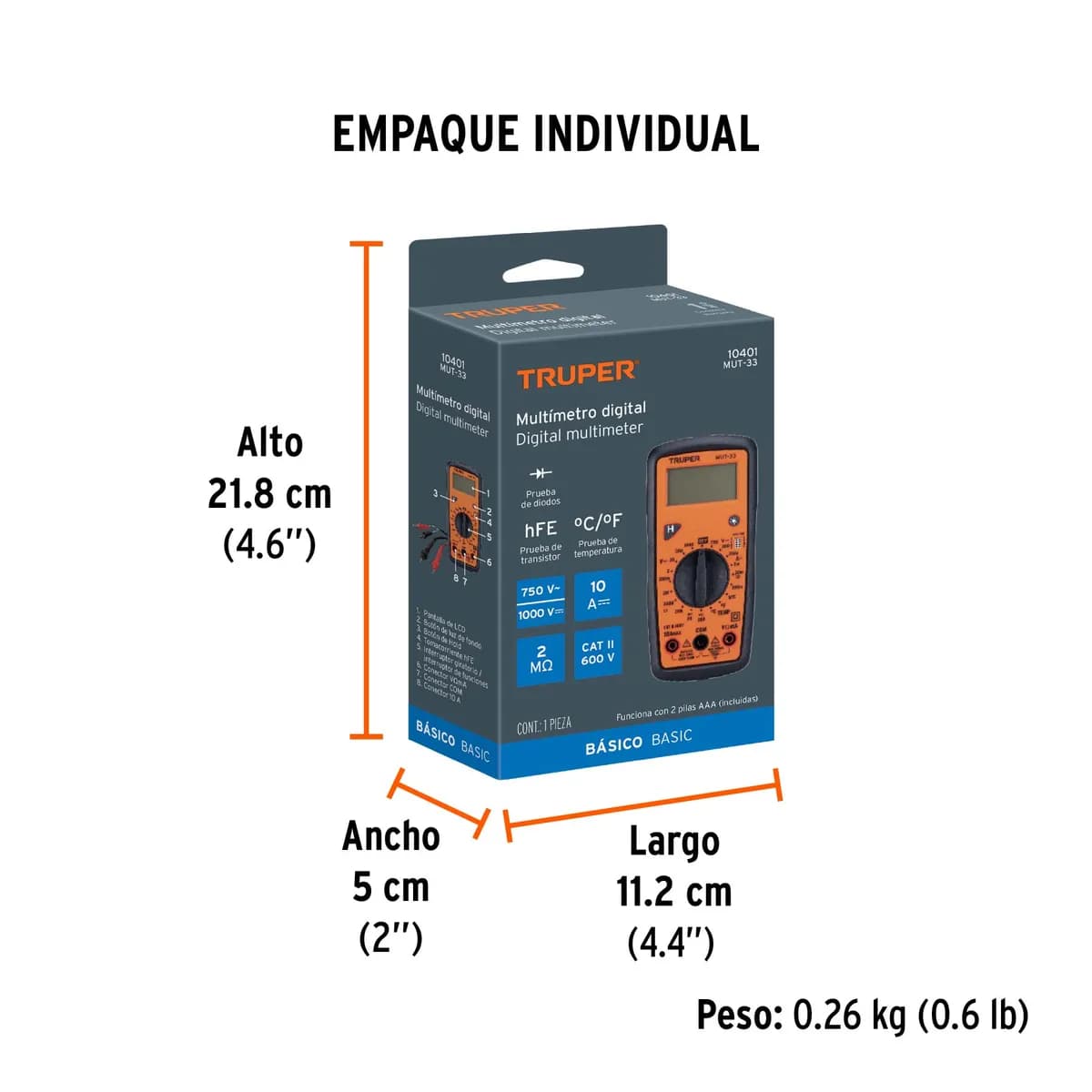 TESTER TRUPER DIGITAL MUT-33 10401 (v#16 vitrina)