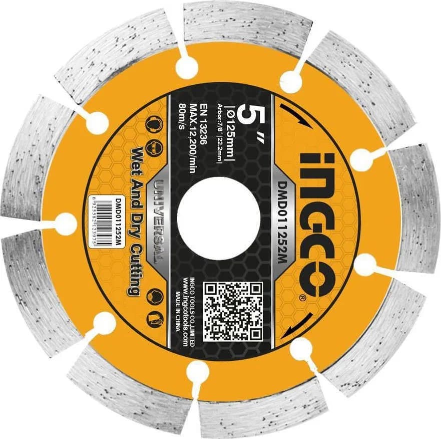 DISCO DIAMANTE INGCO 5" 125X22.2MM DMDO11252M
