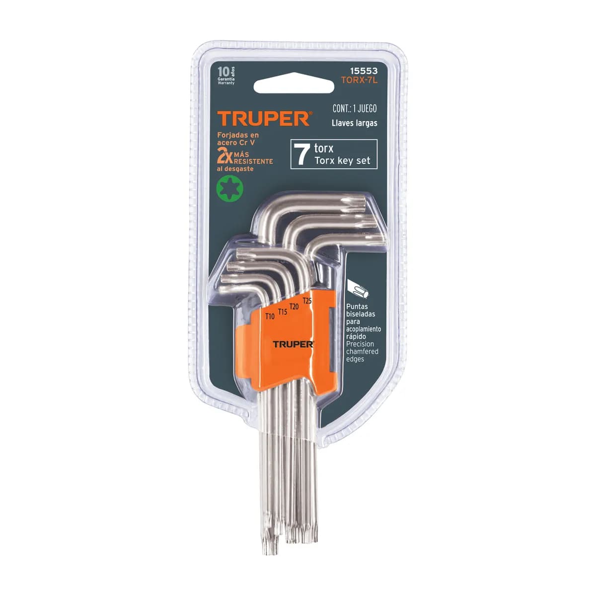 JUEGO LLAVE TORX 7PCS TRUPER TORX-7L 15553