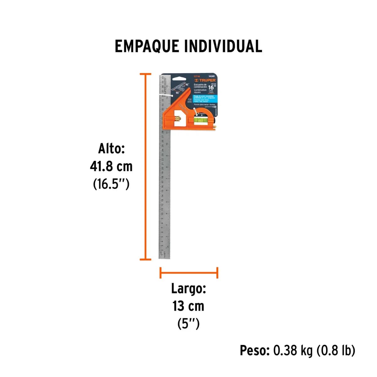 ESCUADRA TRUPER COMBINADA ECT-16 14381