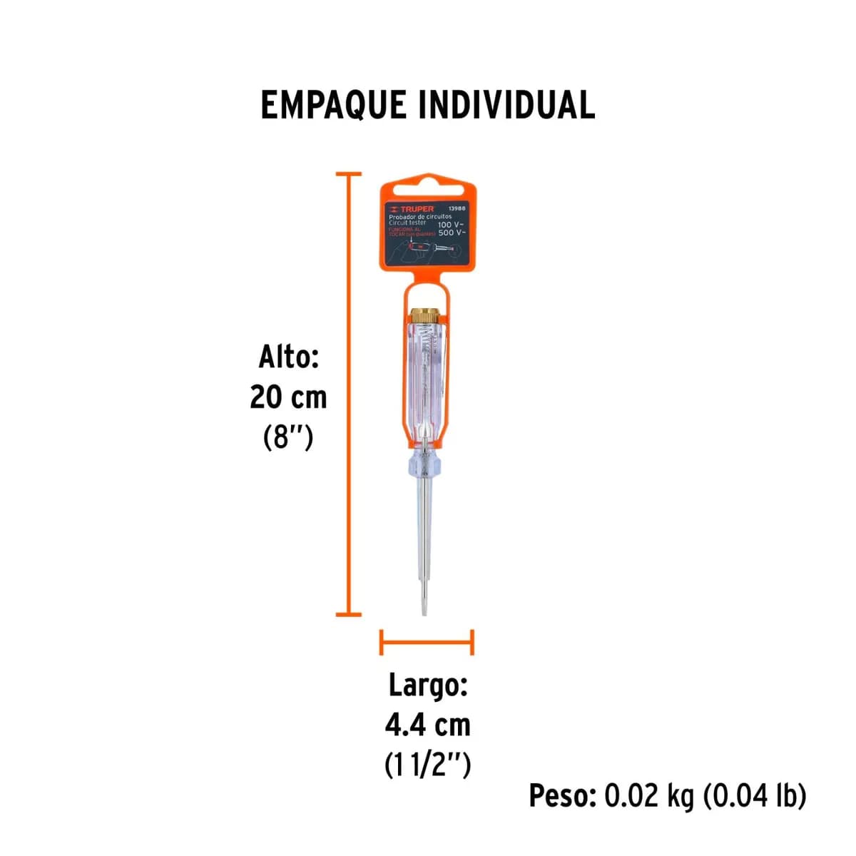 Probador de Voltaje T/LAPIZ TRUPER PROCO-14 13988
