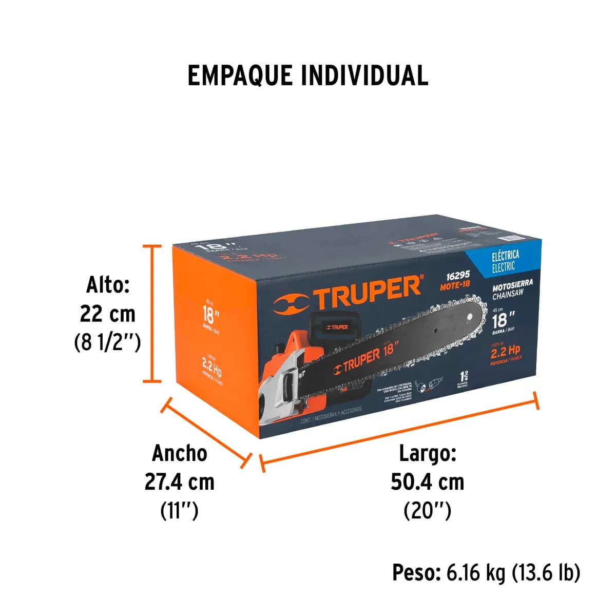 MOTOSIERRA ELECTRI 18 TRUPER MOTE-18 16295