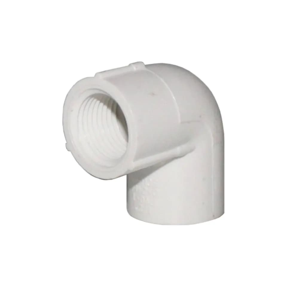 CODO PRESION PVC CON ROSCA 1/2X90 Con Rosca de un Lado