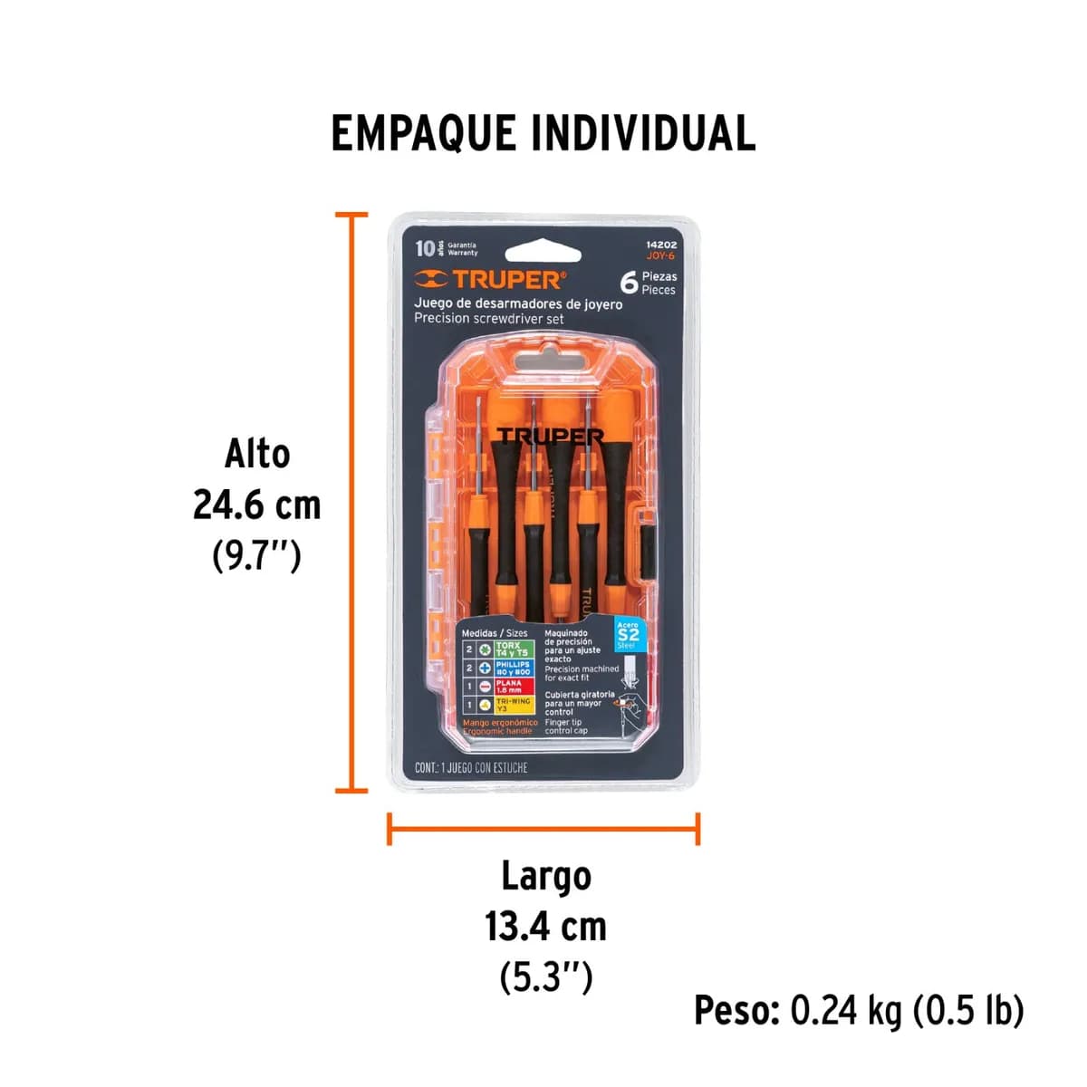 JGO.DESTRONILLADOR 6/1 TRUPER D/PRECISION TRUPER 6 14202