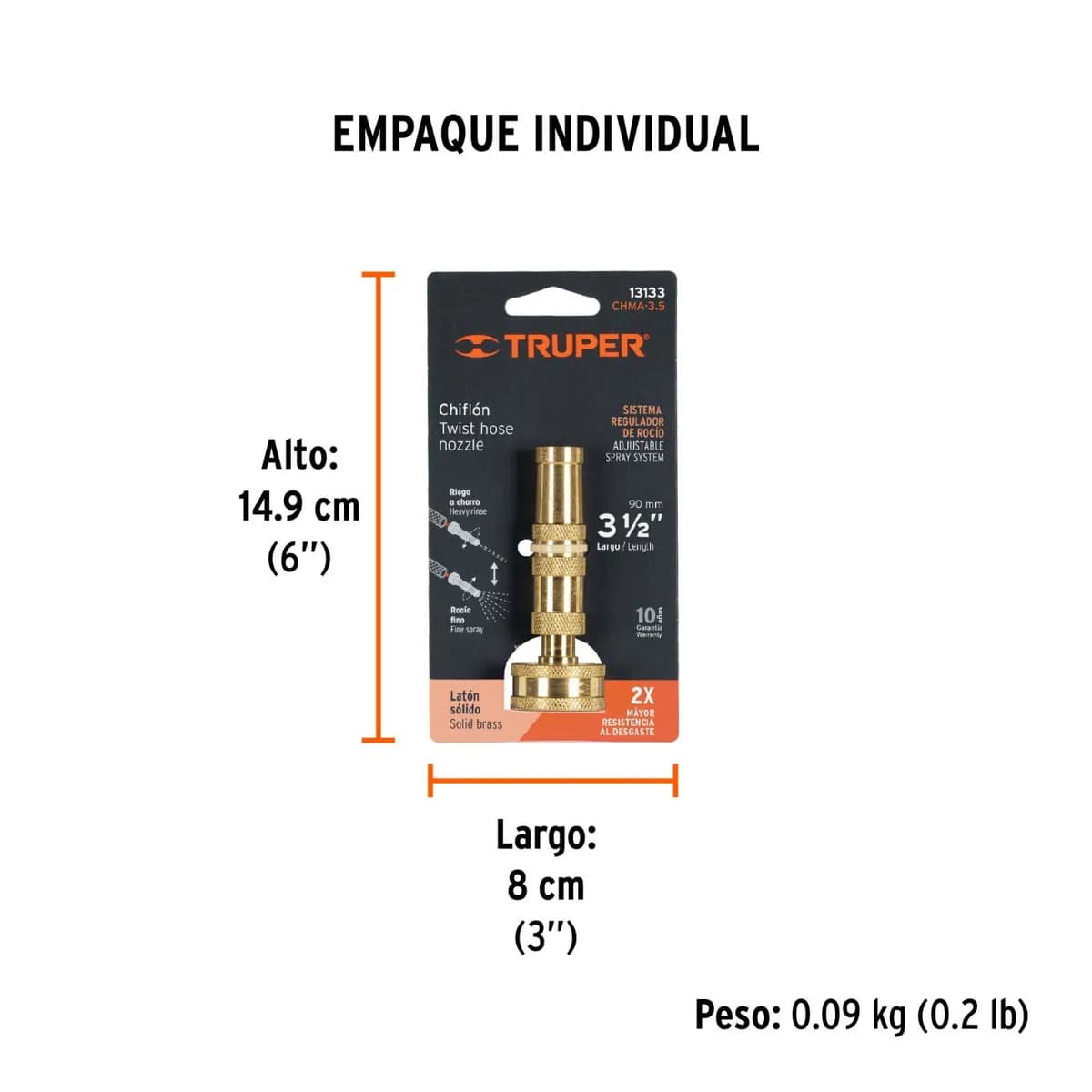PISTON MANGUERA TRUPER LATON 3.5" CHMA-3.5 13133
