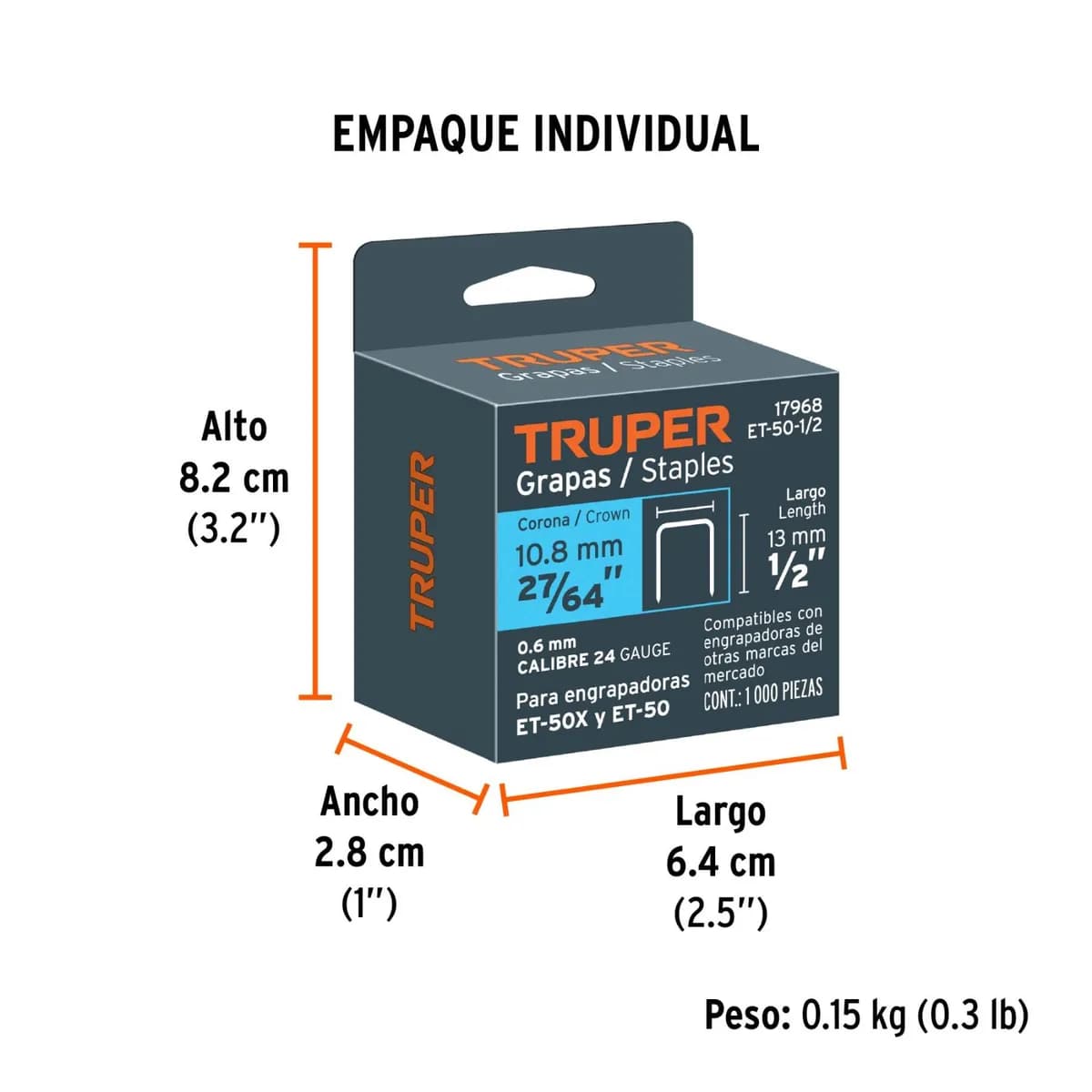 GRAPA TRUPER 1/2 ET-50 12.7MM 17968
