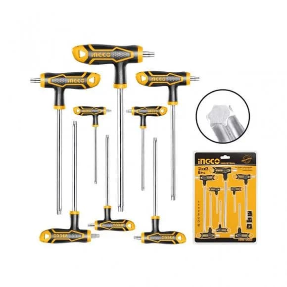 JUEGO INGCO DE LLAVE TORX TIPO T 8PCS HHKT8083