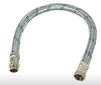 MANGUERA MERIDIAN 3/8X3/8X16 M/H FLEX ACERO INOX 073155 extension mang lavamano
