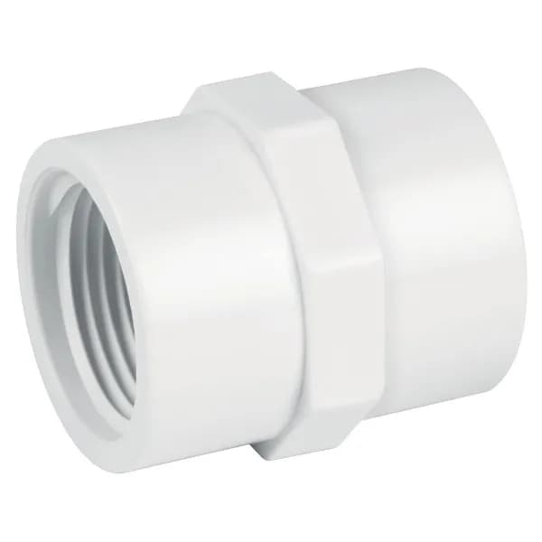 adaptador pvc hembra 3/4 sch-40 blanco 7460741938681