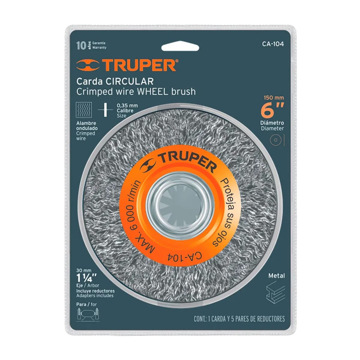 CEPILLO CIRCULAR 6" TRUPER CA-104 11520