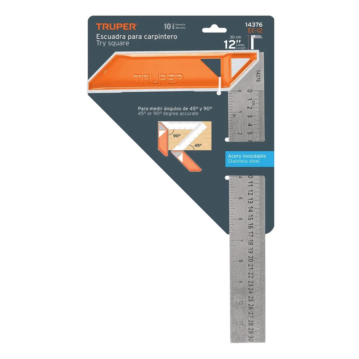 ESCUADRA p carpintero TRUPER 12" 14376