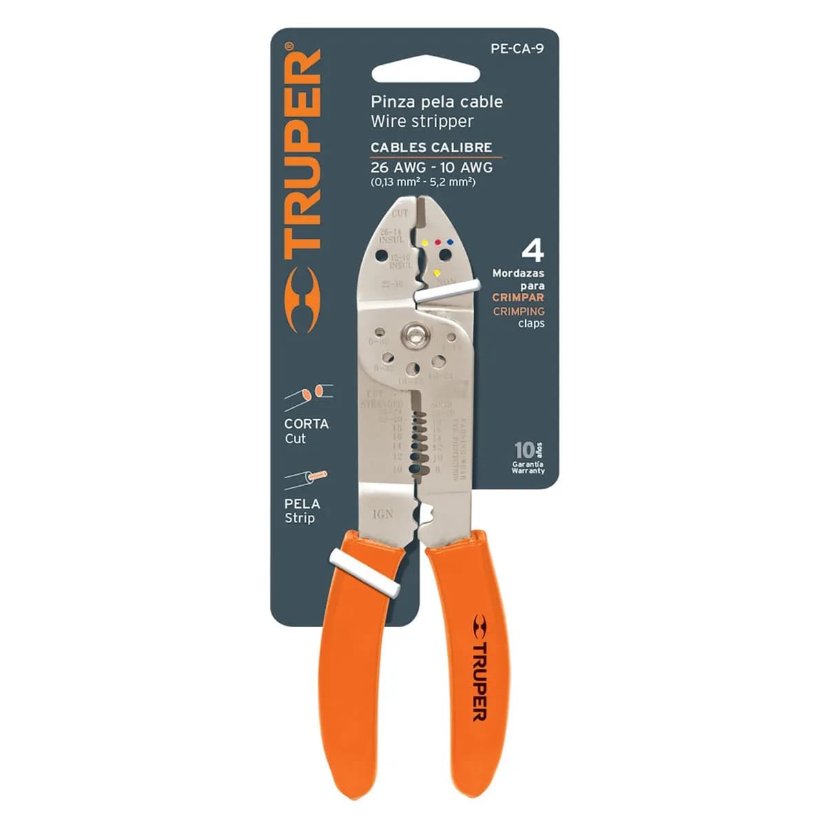 PINZA PELA CABLE 9" TRUPER PE-CA-9 17353