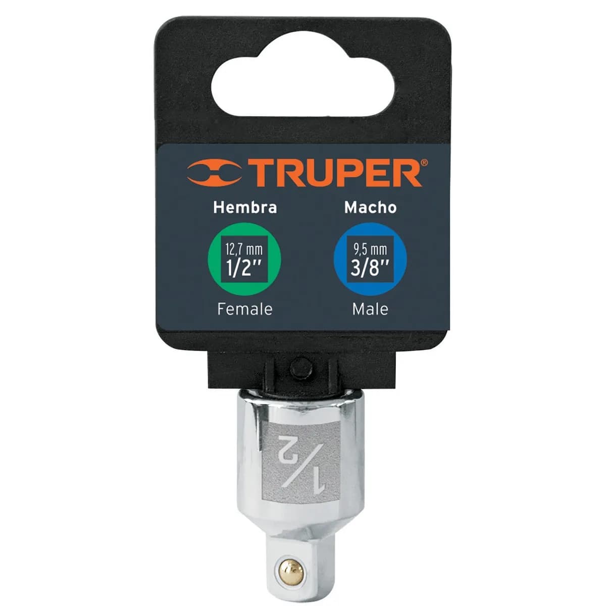 ADAPTADOR P/CUBO TRUPER 1/2-3/8 BLISTER 13422 a-5254