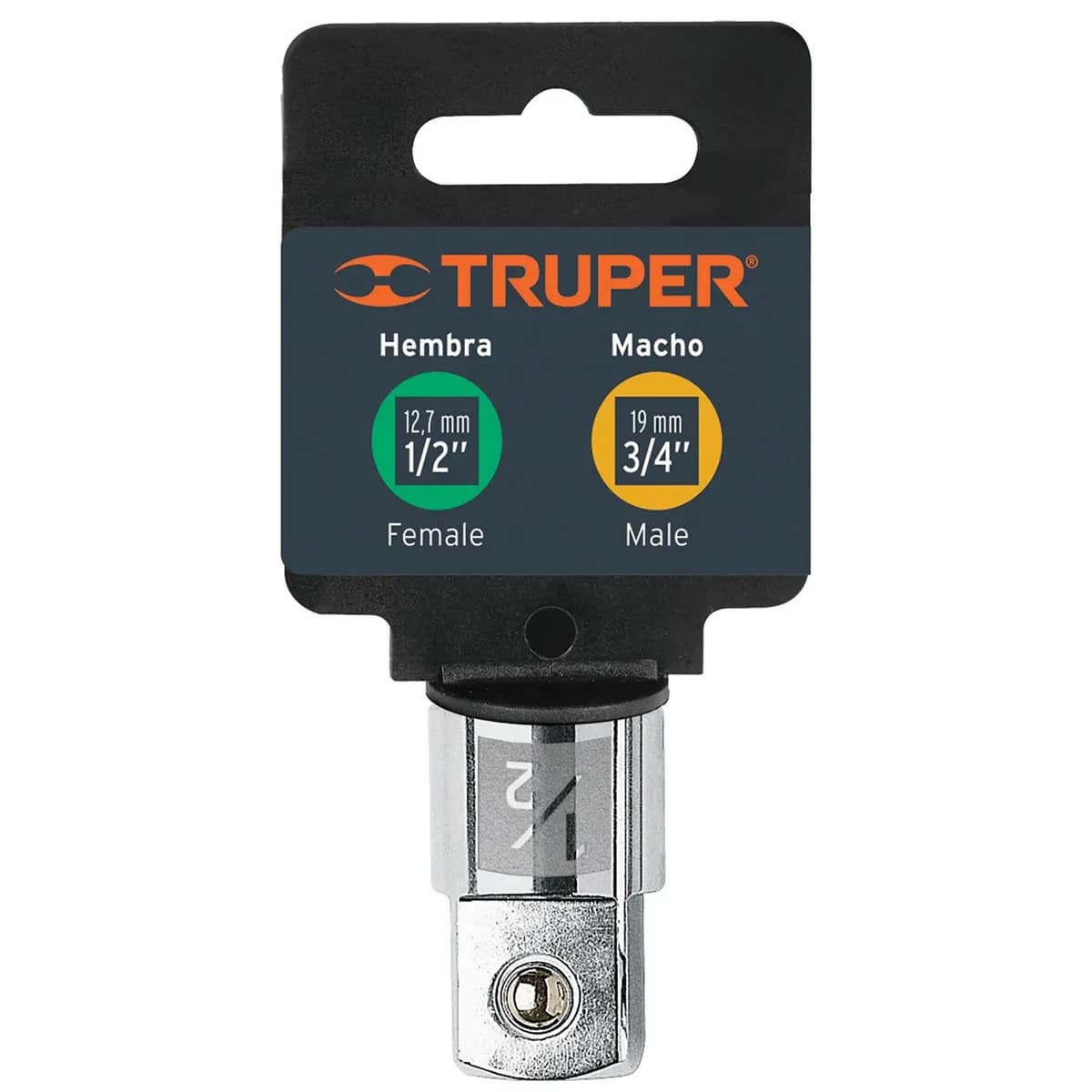 ADAPTADOR P/CUBO TRUPER 1/2-3/4 BLISTER 13426 a-5653