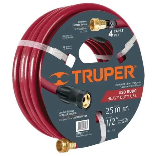 MANGUERA TRUPER JARDIN 1/2 X 20MTS TR19792 4 CAPA