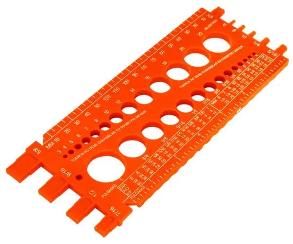 REGLA MEDIDORA DE TUERCA Y TORN 22CM TRUPER REGLA-22 10811